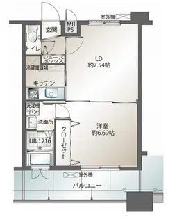 エンクレスト御供所【15階】の間取り