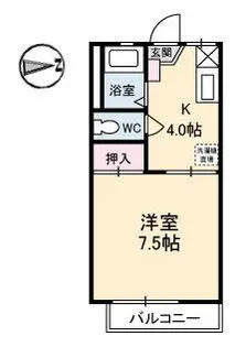 セフィラ青崎【2階】の間取り