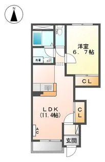 クラシスソフィア【1階】の間取り