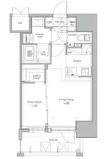 ネストピア天神東3【7階】の間取り