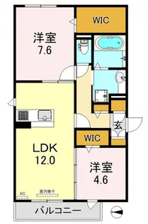 Active 平野本町【2階】の間取り