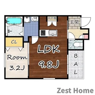 REGALEST武庫川駅南【3階】の間取り