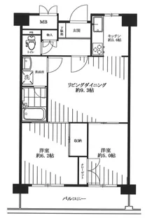 三田ナショナルコート【7階】の間取り