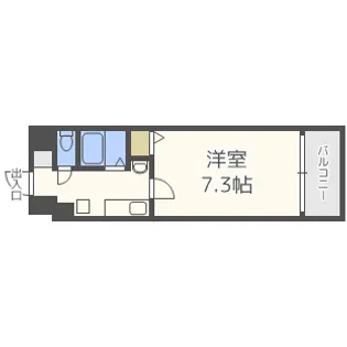 マインズ・コム新北野【2階】の間取り