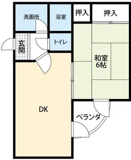 フォレストパークB【1階】の間取り