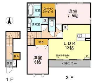 リシェル【2階】の間取り