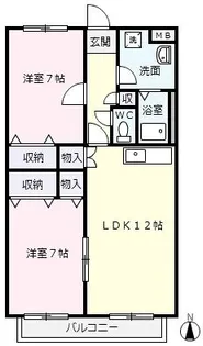 ア・ドリーム星ヶ丘南【2階】の間取り