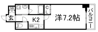 レジデンス京都ミッドシティ【2階】の間取り