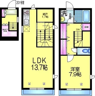 オリザ 西日暮里の間取り