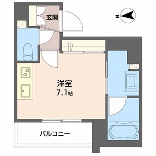ヴィレッタ鉄砲町【3階】の間取り