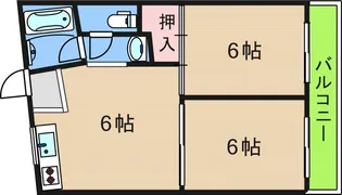 アベニュー玉出【2階】の間取り