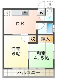 佐々木荘【2階】の間取り