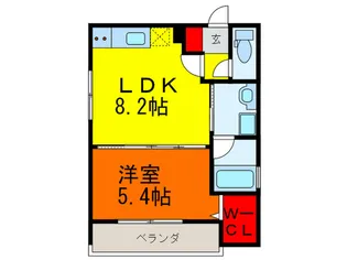 ALEGRIA若江本町South【1階】の間取り