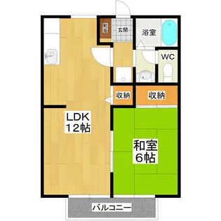 サンライフヤマグチ【2階】の間取り