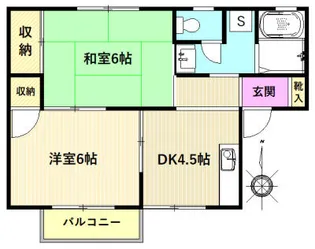 セジュール市川【2階】の間取り