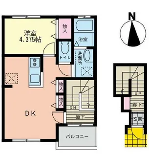 アウラナオキ【2階】の間取り
