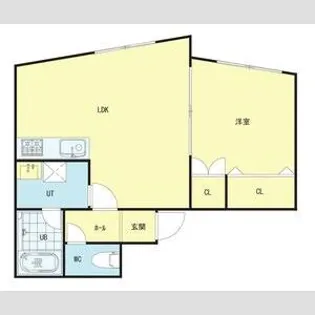 シングルコート南7条B棟【2階】の間取り