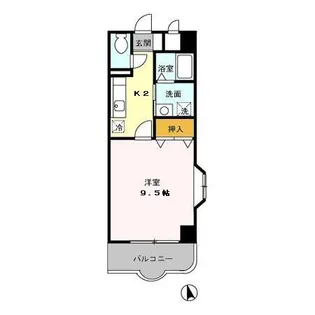 ラ・プティット・ファデット【2階】の間取り