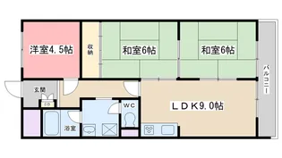 林ハイツ【4階】の間取り