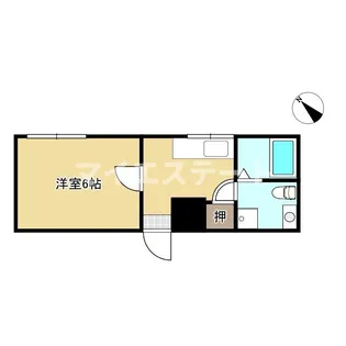 コーポひらやま【4階】の間取り