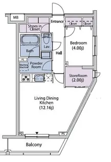 Dear WAN Court 小竹向原【2階】の間取り