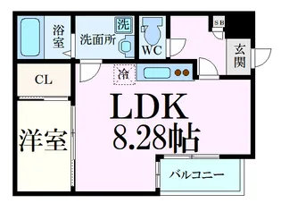 セブンプロート江波東【1階】の間取り