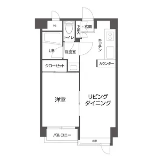フラッツ100【5階】の間取り