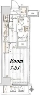 メイクスデザイン町屋【7階】の間取り