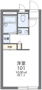 レオパレスサンワ【1階】の間取り