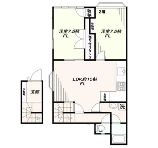 K&Tビル【2階】の間取り