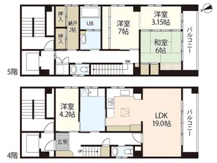 最上ビル【4階】の間取り