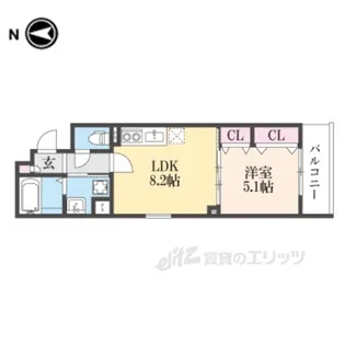 クリエオーレ松丘町【2階】の間取り