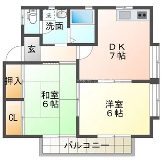 ジオハウスII【2階】の間取り