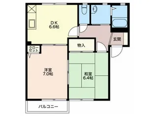 サンハイムヤマト【1階】の間取り