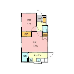 白井コーポ【1階】の間取り