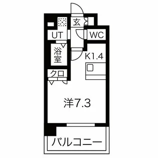 プレサンス名古屋城前ラバンカ【7階】の間取り