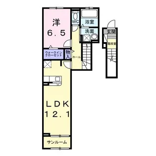 エリオス【2階】の間取り