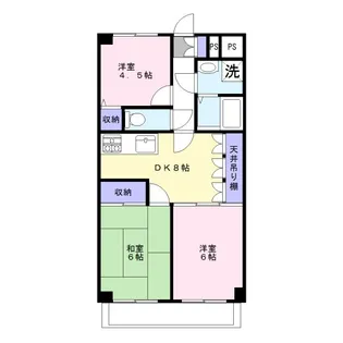 キングスヴィレッジ【4階】の間取り
