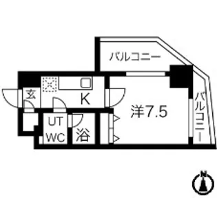 スパシエ蒲田グランドタワー【14階】の間取り