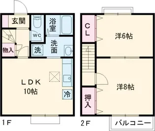 ランポ牛久の間取り