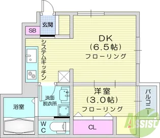LibraCourt東仙台【1階】の間取り