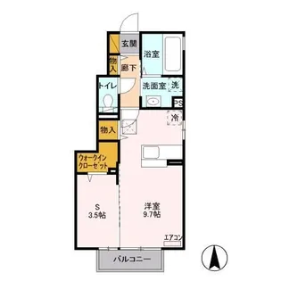 エクレール下栗 C【1階】の間取り