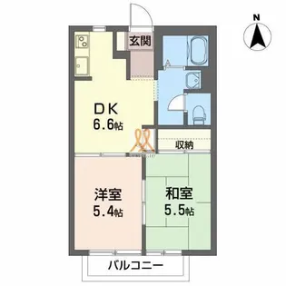 サンクス F【2階】の間取り