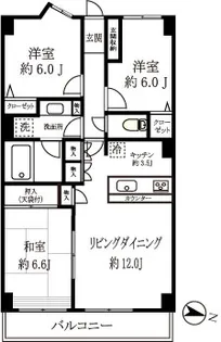 グランエステ川崎ツインタワー【17階】の間取り