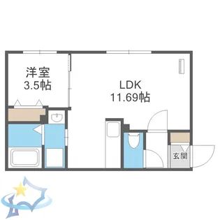 SPARKLE 裏参道【4階】の間取り