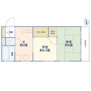 日吉第五コーポ別館【5階】の間取り
