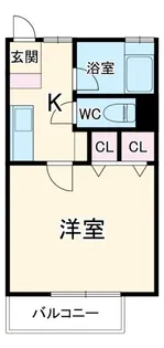 アネックス中川A【1階】の間取り