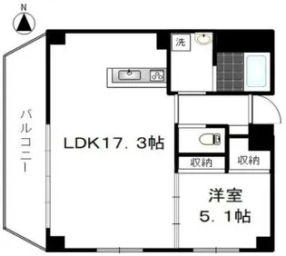 カルム日暮里レジデンス【5階】の間取り