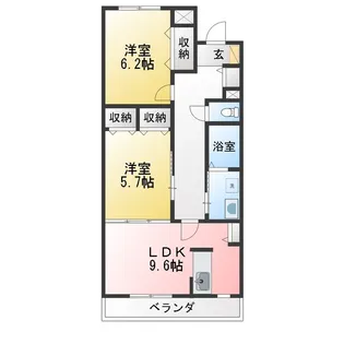 ブルースカイマンションIII【3階】の間取り
