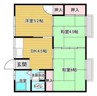 ハイム北島【2階】の間取り